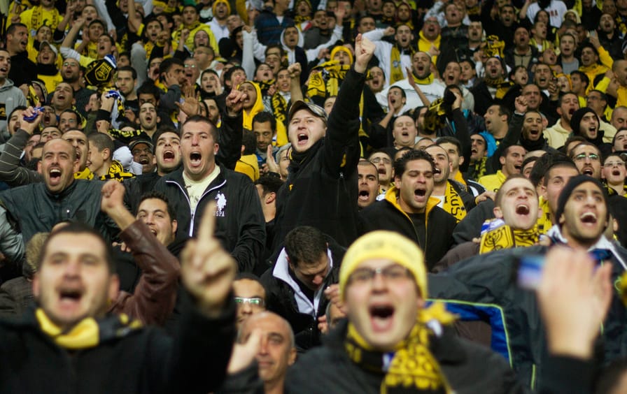 Beitar Jerusalem fans cheer
