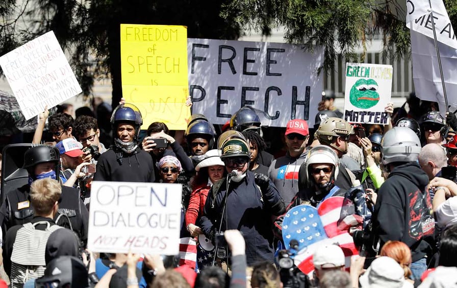 Free Speech Rally at UC Berkeley