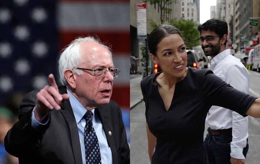 Bernie Sanders, Alexandria Ocasio-Cortez
