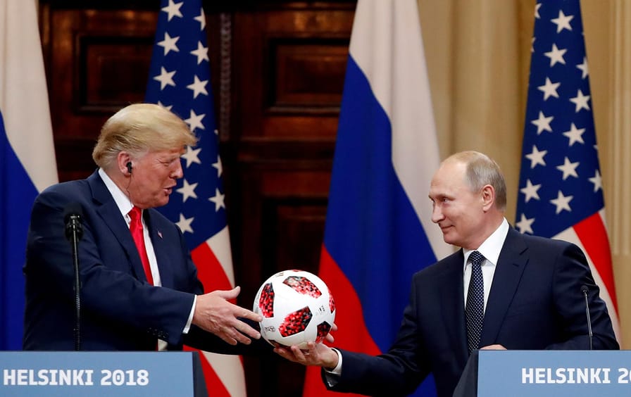 Trump and Putin Football