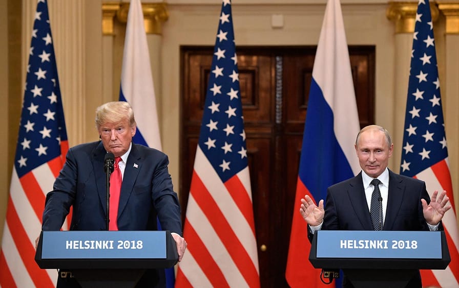 Trump and Putin at Helsinki Summit