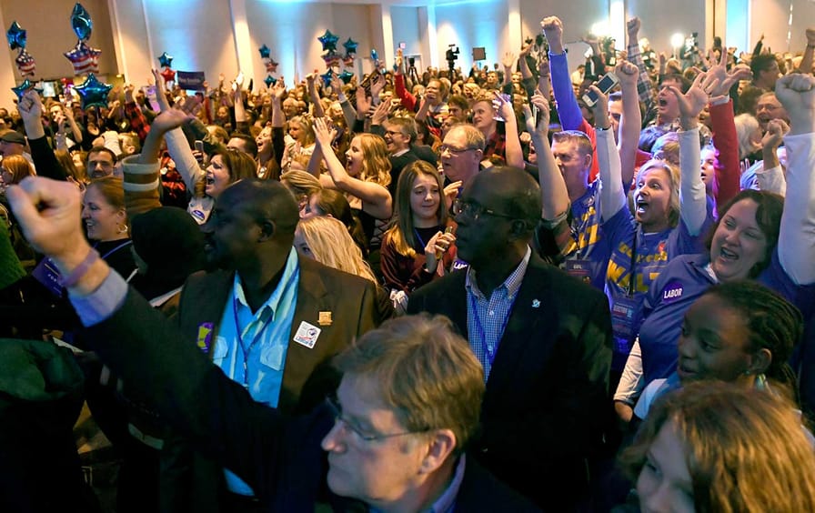 democrats celebrate in Minnesota