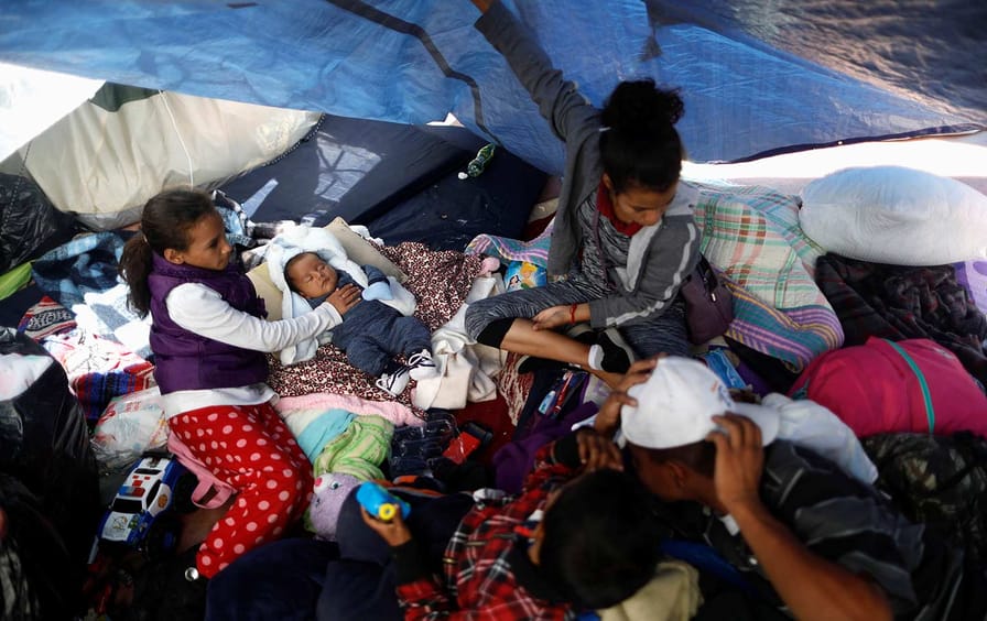 Migrant caravan in Tijuana