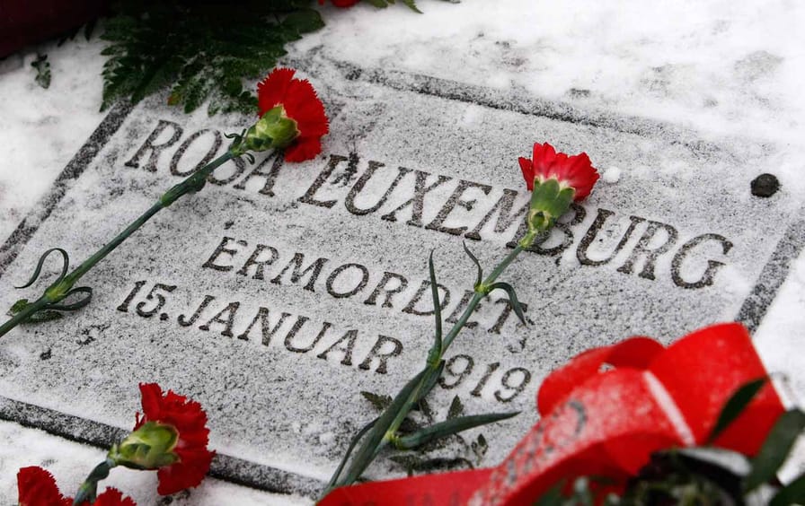 Rosa Luxemburg grave in Berlin