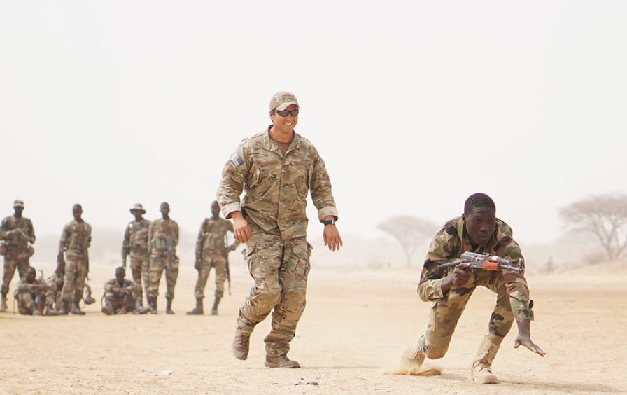 U.S. Army training Nigerien soliders