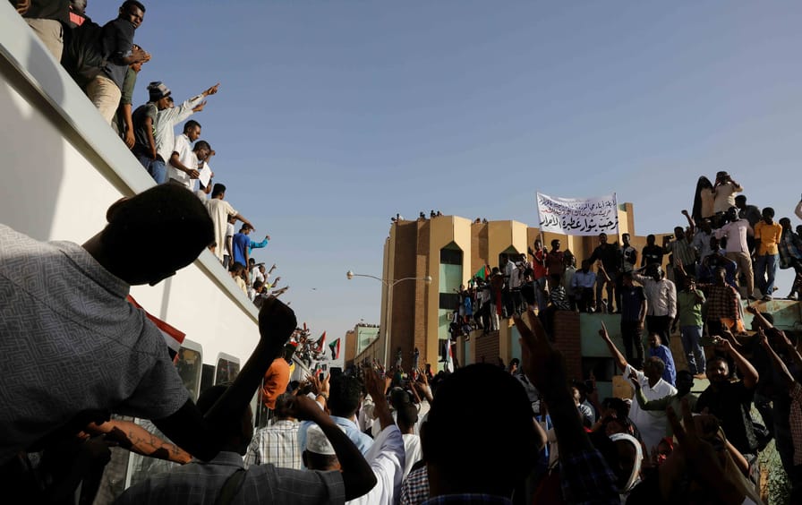 Protestors in Sudan