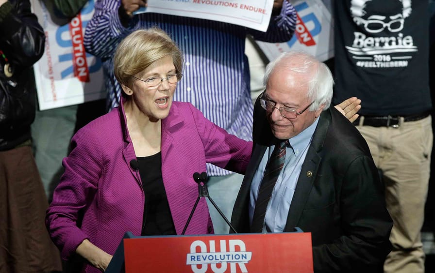 Sanders-Warren-Boston-rally-ap