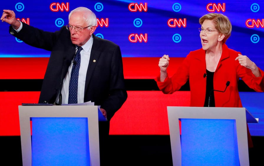 Sanders Warren debate