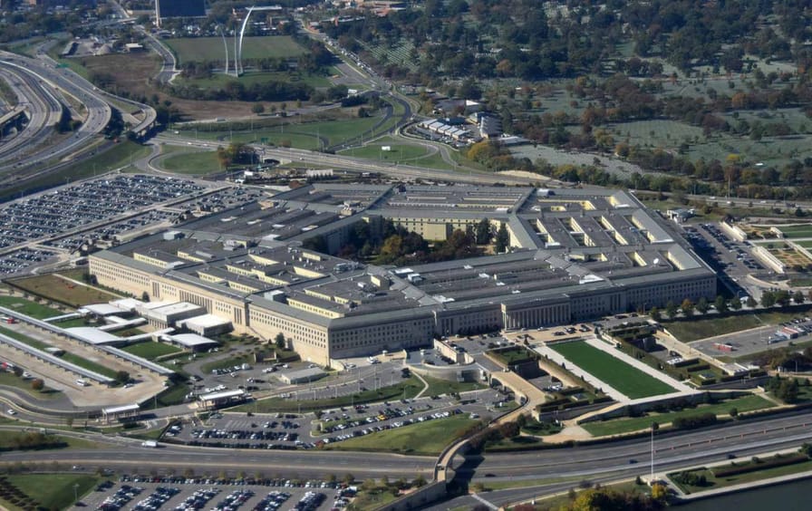 US Pentagon seen from above
