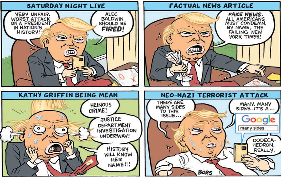 Trump SNL cartoon