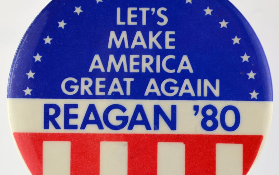 1980 Reagan campaign button