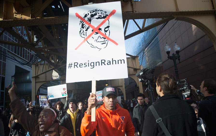 Protesters In Chicago Take To The Streets To Demand Resignation Of Mayor