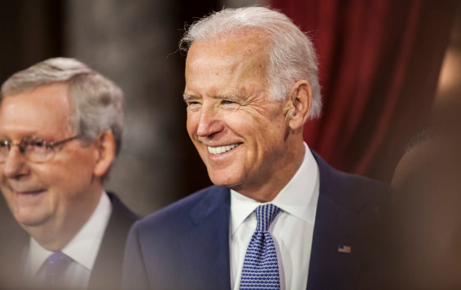 Joe Biden and Mitch McConnell