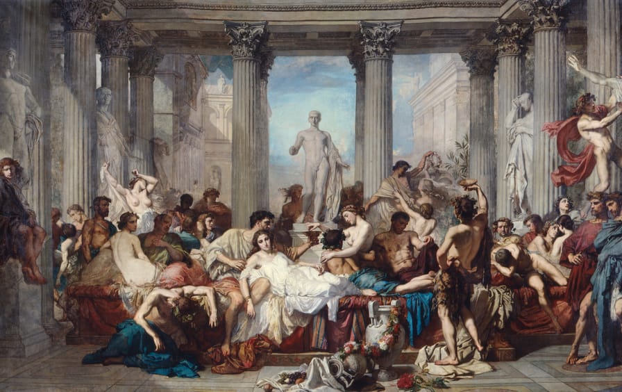 'The Romans of the Decadence', 1847. Artist: Thomas Couture