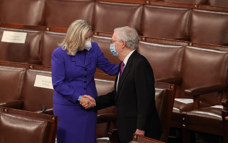 Liz Cheney and Mitch McConnell