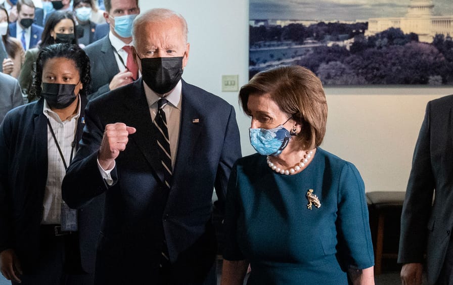 President Joe Biden and Speaker Nancy Pelosi