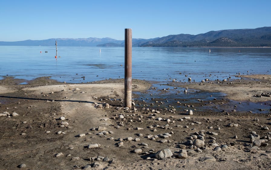 Drought Drops Lake Tahoe Water Level