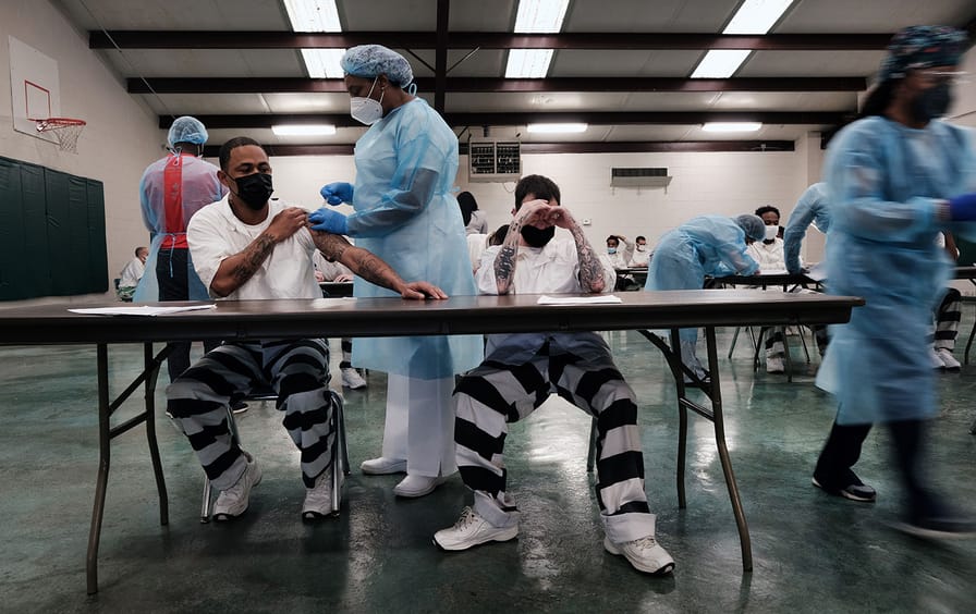 Prisoners in Mississippi getting the covid vaccines