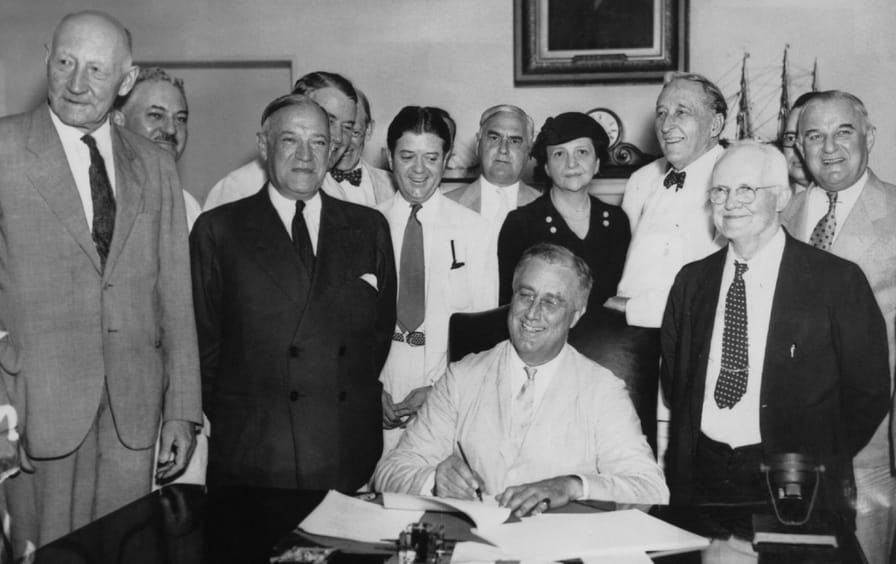 FDR with cabinet