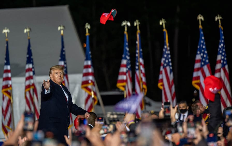 Former President Donald Trump Holds Rally Near Houston