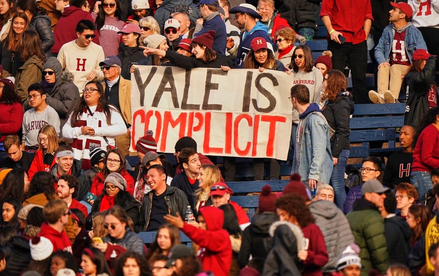 Harvard Yale Divest Protest