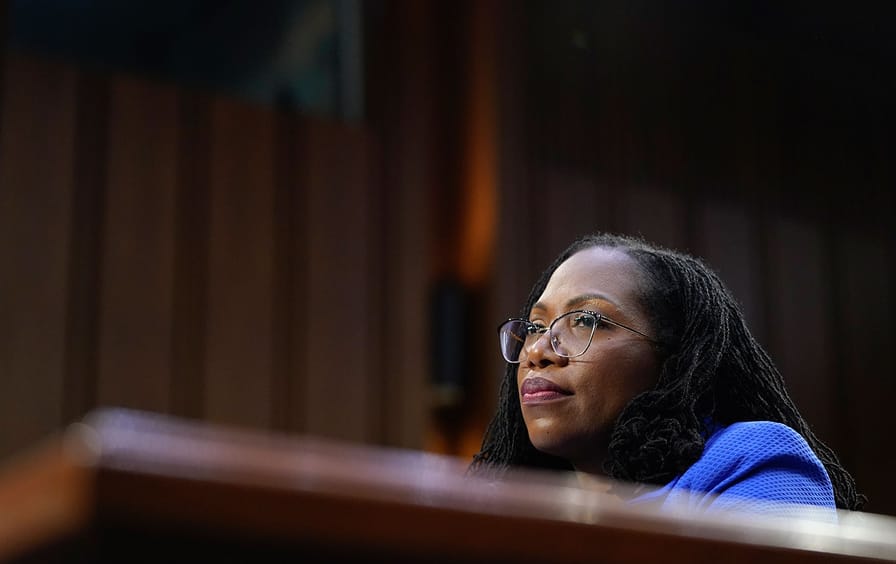 Ketanji Brown Jackson at her Supreme Court confirmation hearings