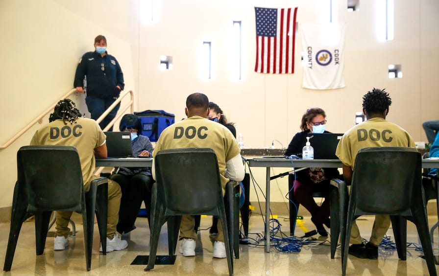 Cook County Jail Detainees Participate In Early Voting
