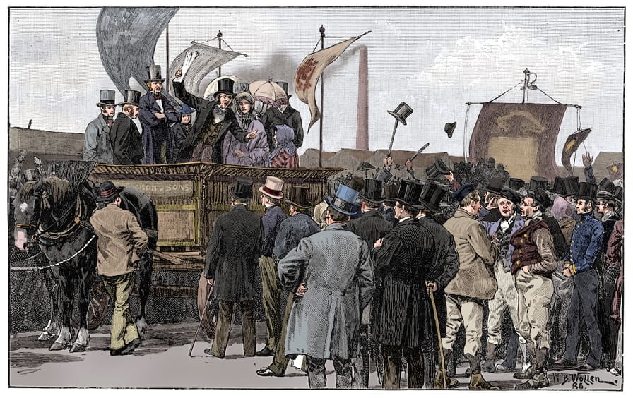 The Chartist Demonstration On Kennington Common 1848 (1900)