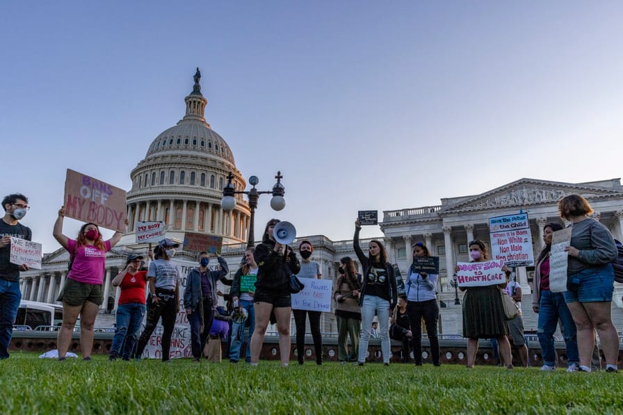 Abortion Rights Activists March To Capitol Hill Calling For Passage Of WHPA
