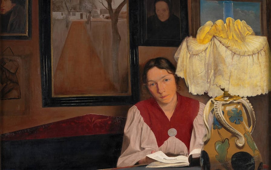 The Artists Wife by Lamplight