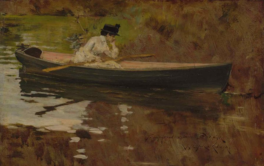 Mrs. Chase In Prospect Park