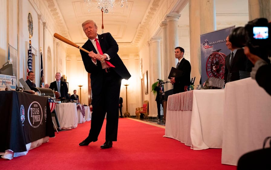 Donald Trump baseball bat