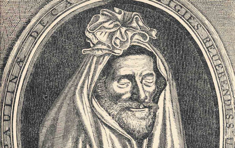 Death mark of the poet John Donne
