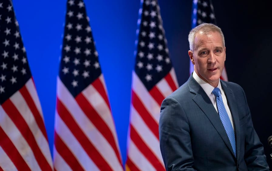 Rep. Sean Patrick Maloney (D-NY) Holds News Conference DCCC Headquarters In D.C. Day After Midterms