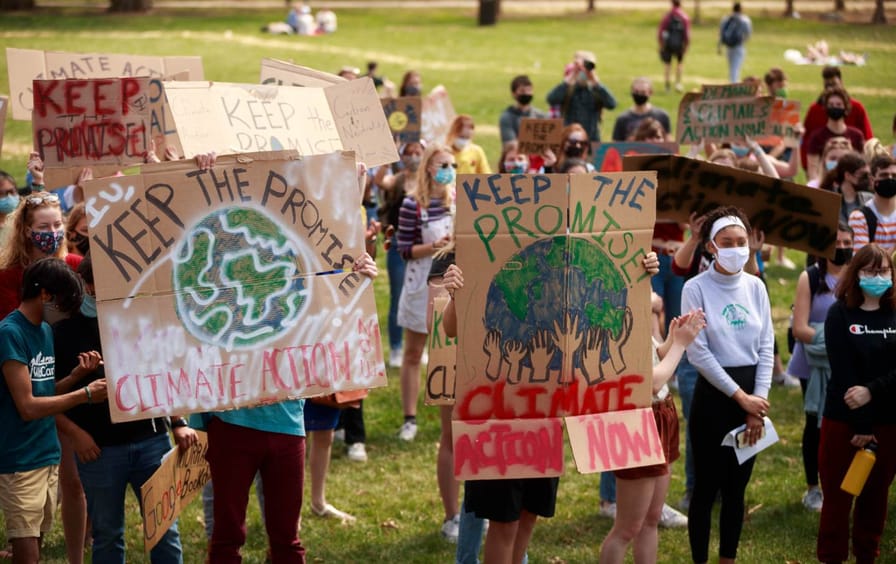 Indiana University Climate Protest