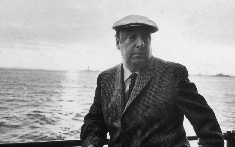 Pablo Neruda in New York in 1966