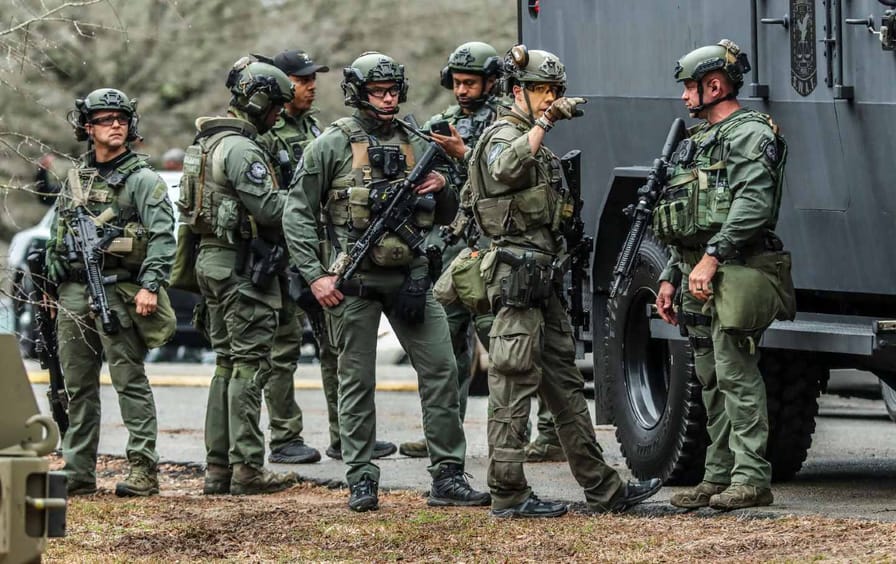 Georgia SWAT team dressed in fatigues