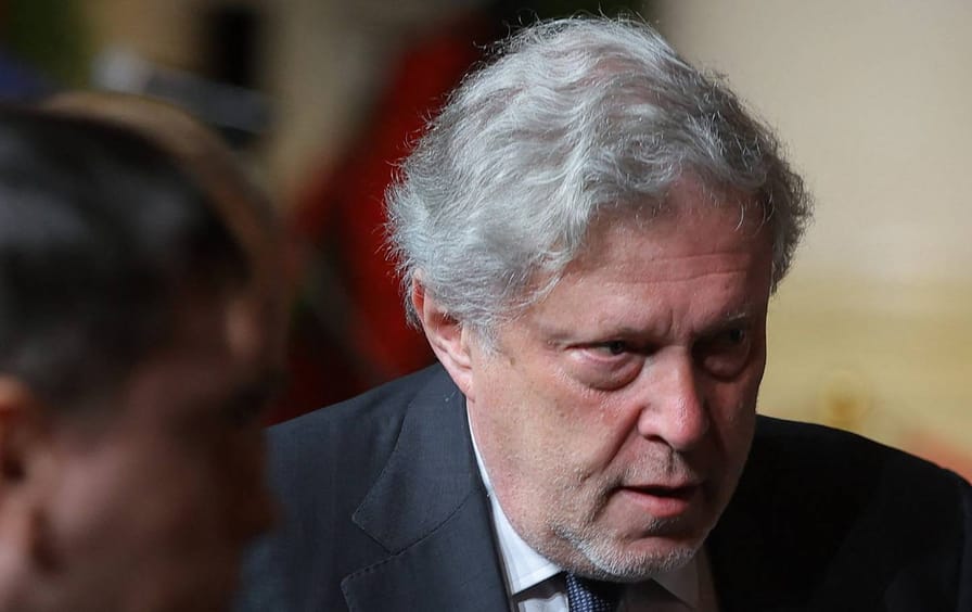 Russian opposition politician Grigory Yavlinsky attends a memorial service for Mikhail Gorbachev, the last leader of the Soviet Union on September 3, 2022.