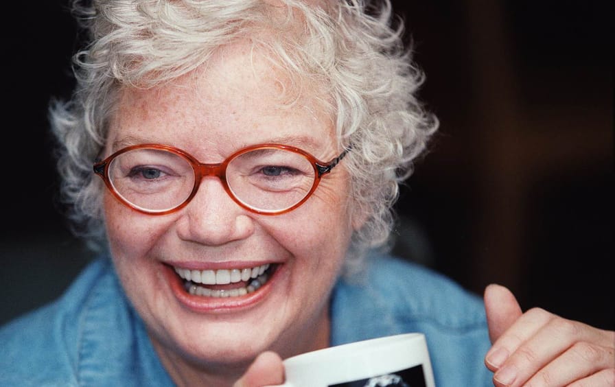 In this file photo, Molly Ivins talks about her career and h
