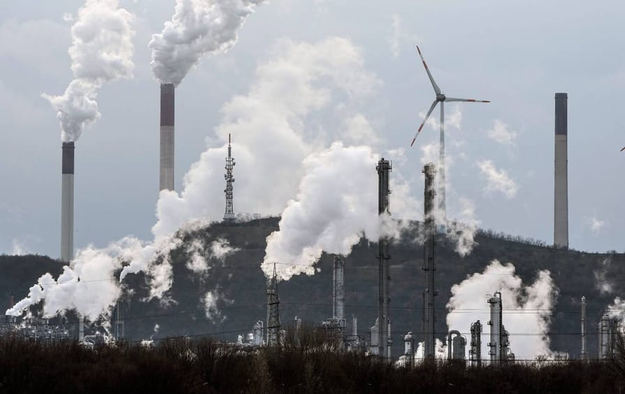 A BP refinery and a Uniper coal-fired power plant in Gelsenkirchen, Germany, March 6, 2023. A new United Nations report released Monday, March 20, 2023, provided a sobering reminder that time is running out if humanity wants to avoid passing a dangerous global warming threshold.