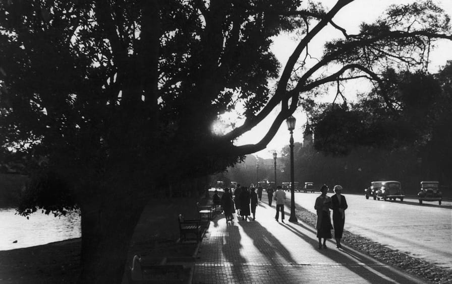 Buenos Aires, in the evening light, circa 1940