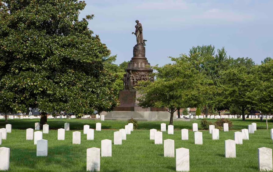 The Confederate Memorial at Arlington National Cemetery