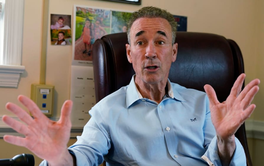 Virginia state Senator Joe Morrissey gestures during an interview in his office on May 22, 2023.
