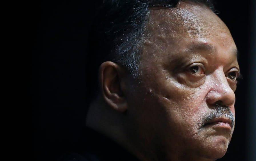 Jesse Jackson attends an conference in Krakow, Poland, on August 1, 2019.