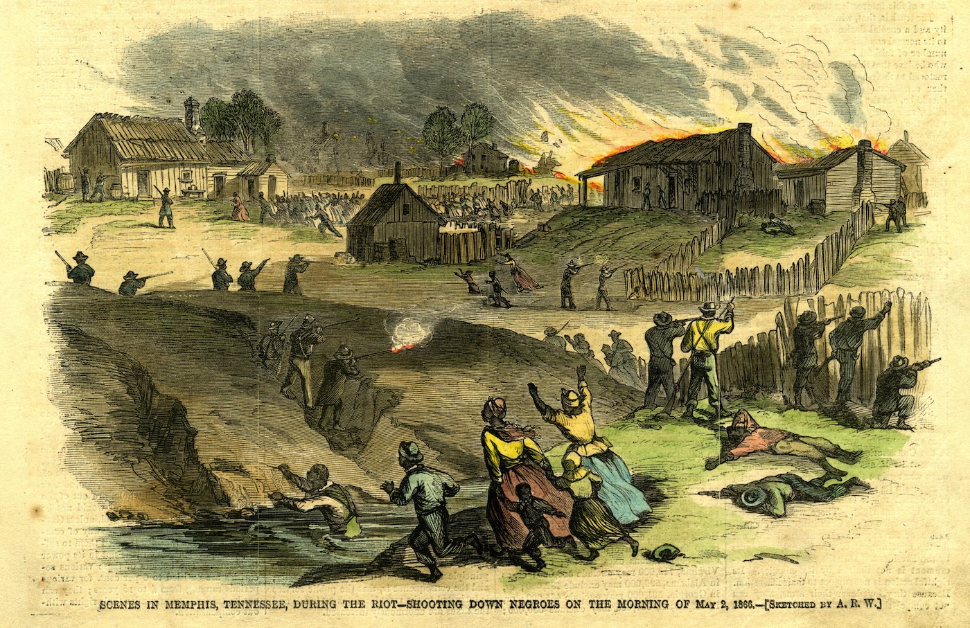 Illustration of the Memphis Riot of 1866