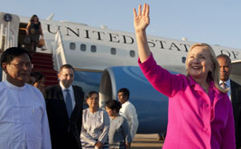 Hillary Clinton in Burma: Checking China, Testing Reforms