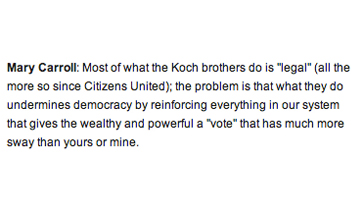 Comments of the Week: The Koch Brothers, Racism and the Catholic Church