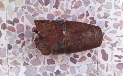 An exploded shell