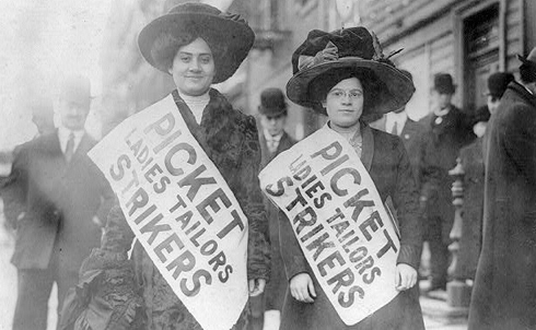 Tailors on strike, New York City