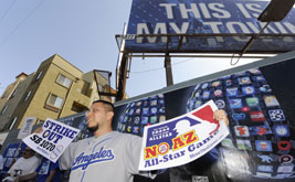 Baseball Fans Rally Against Arizona Immigration Law